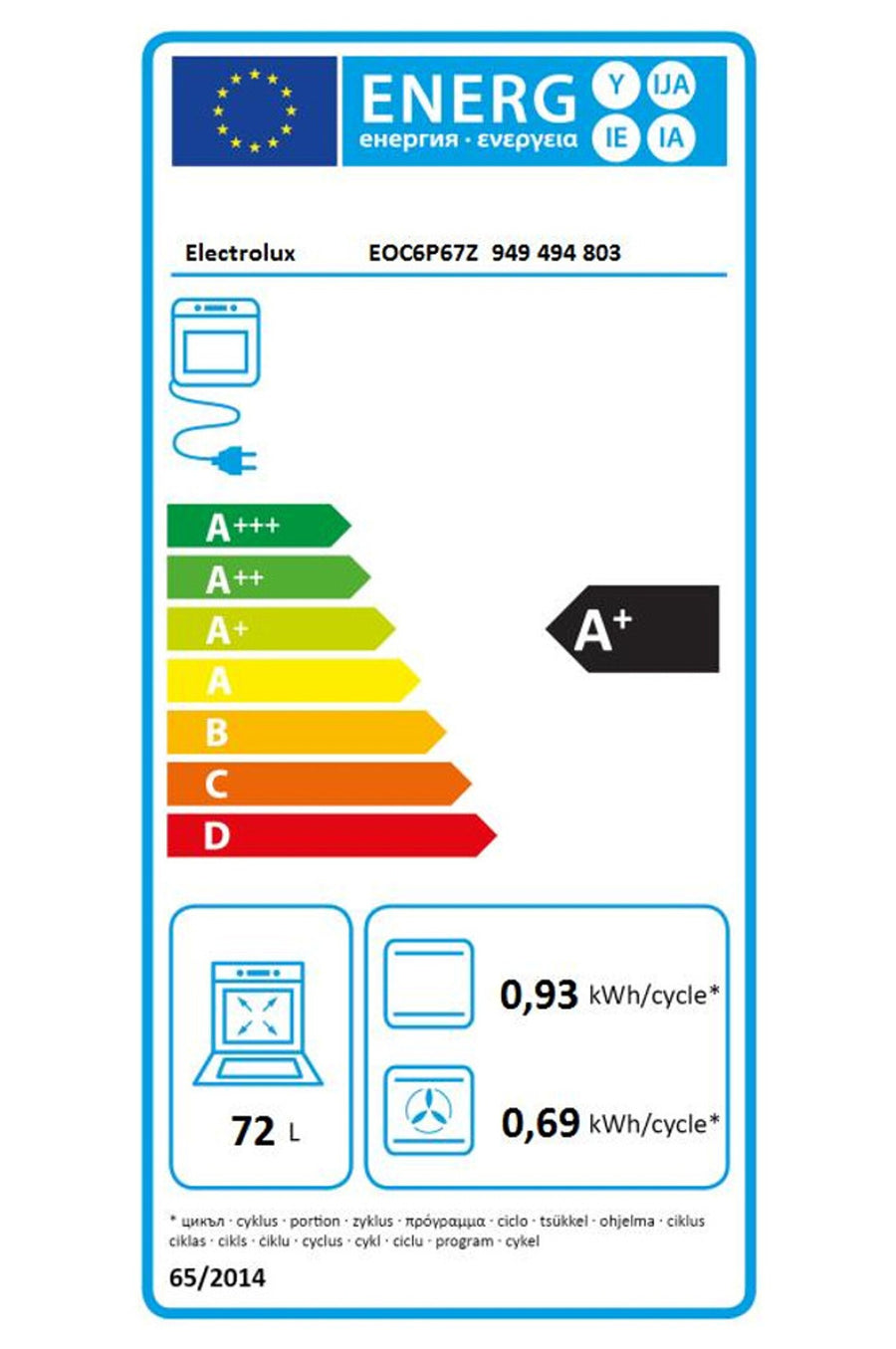 Four chaleur tournante ELECTROLUX EOC6P67Z