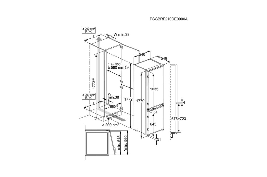 Réfrigérateur encastrable ELECTROLUX LND5FE18S