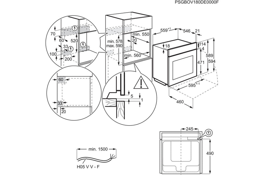 Four chaleur tournante AEG BSE778380T