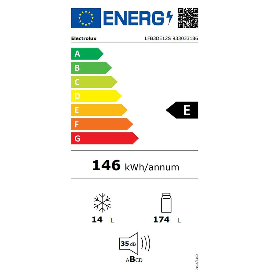 Réfrigérateur avec congélateur ELECTROLUX LFB3DE12S