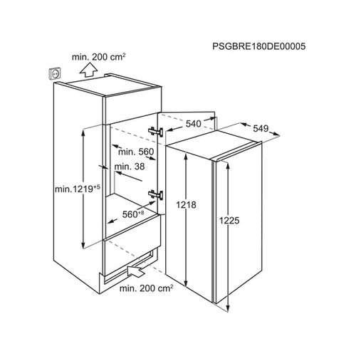 Réfrigérateur avec congélateur ELECTROLUX LFB3DE12S