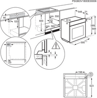 Four chaleur tournante ELECTROLUX EOC6P67WX