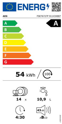 Lave-vaisselle Encastrable 14 couverts Reconditionné AEG FSE76727P