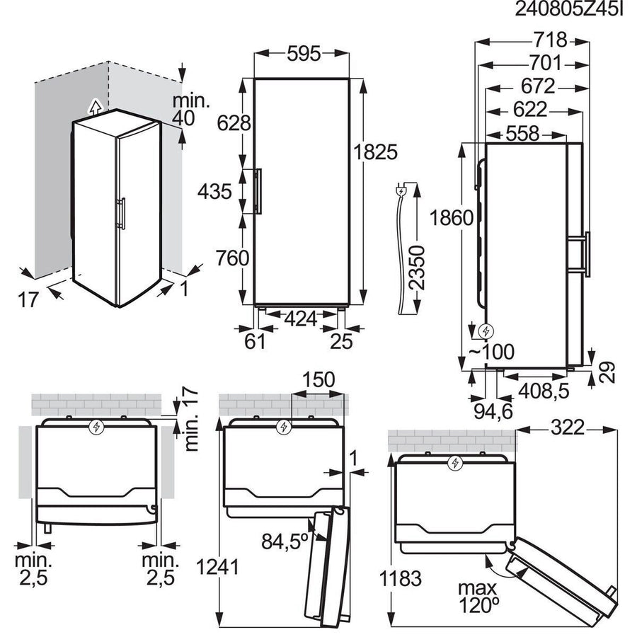 Congélateur armoire ELECTROLUX LUT6NE28W