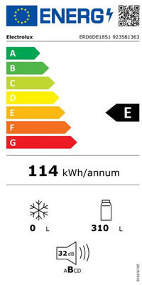 Réfrigérateur Encastrable 310 Litres Reconditionné ELECTROLUX ERD6DE18S1