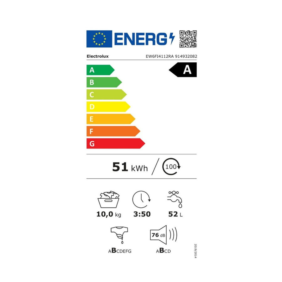 Lave-linge hublot ELECTROLUX EW6FI4112RA