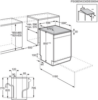 Lave-vaisselle pose libre ELECTROLUX ESS68600SX