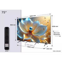 Téléviseur LED 74 pouces Reconditionné TCL 75P89K