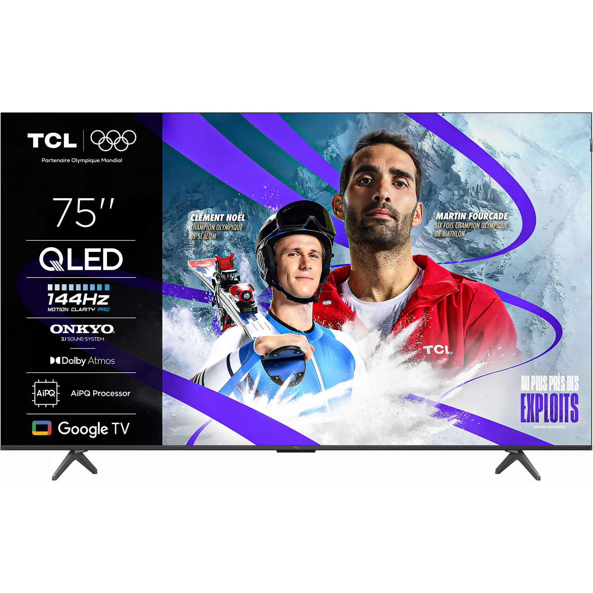 Téléviseur LED 74 pouces Reconditionné TCL 75P89K