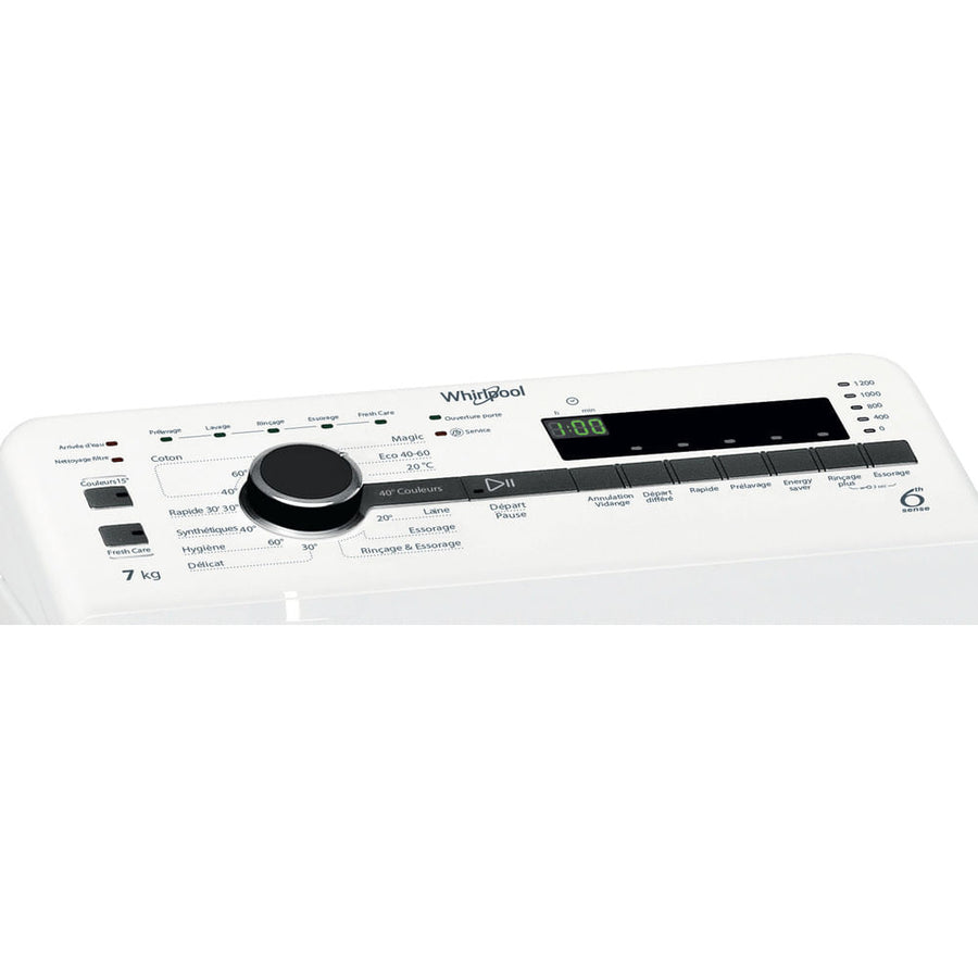 Lave-linge top WHIRLPOOL TDLR72223SSFRN