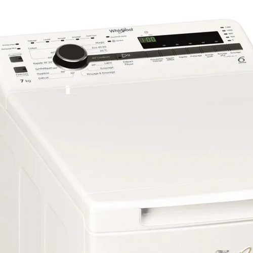 Lave-linge top WHIRLPOOL TDLR72223SSFRN