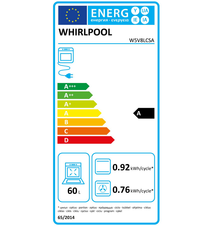 Cuisinière vitrocéramique WHIRLPOOL W5V8LCSA