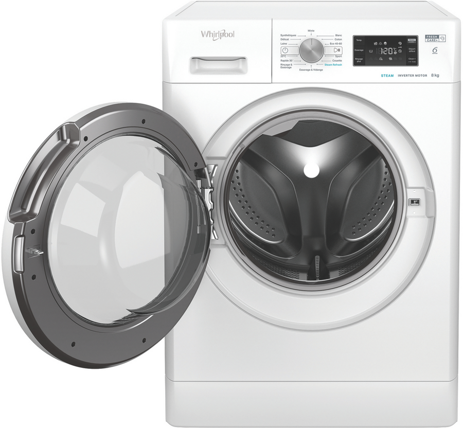 Lave-linge hublot WHIRLPOOL FFBS8489WVFR