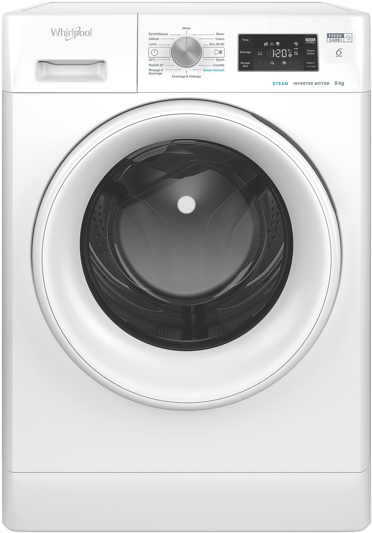 Lave-linge hublot WHIRLPOOL FFBS8489WVFR