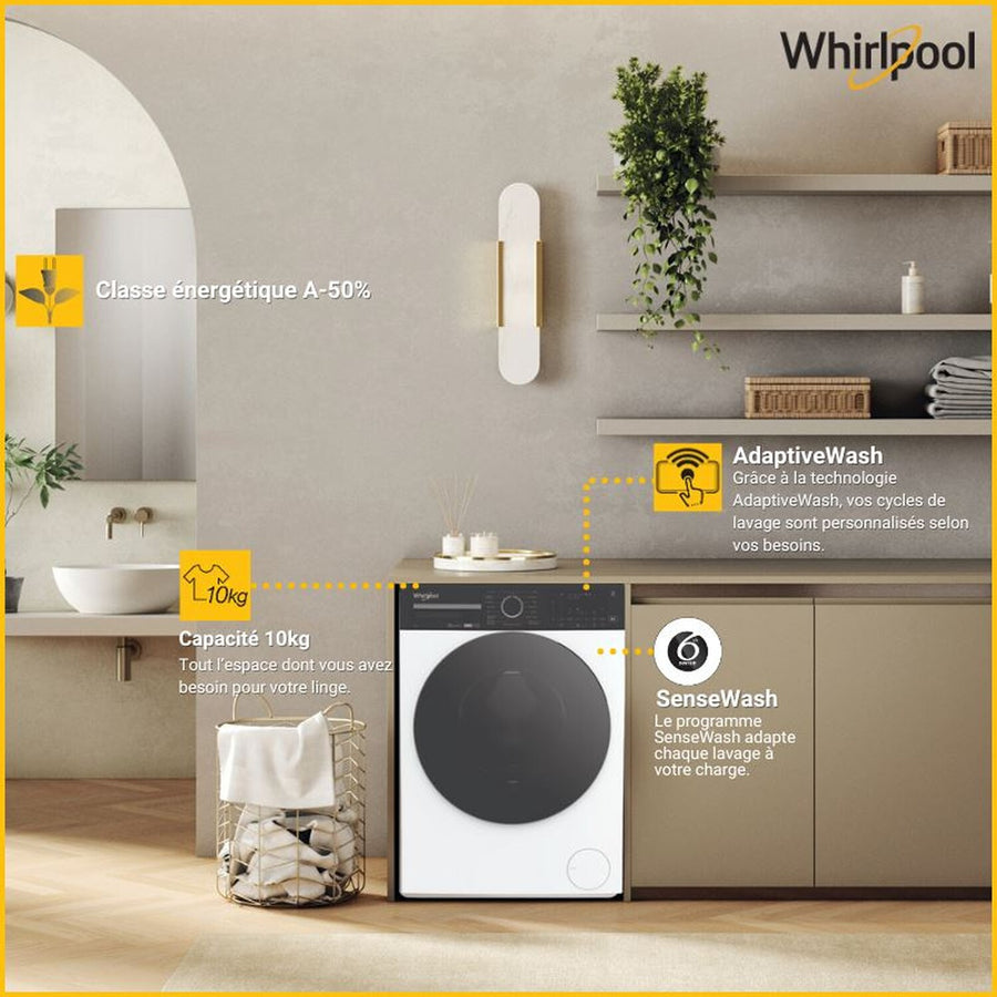 Lave-linge hublot WHIRLPOOL W0M011WADSFR