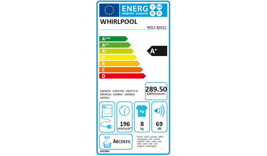 Seche-linge pompe à chaleur WHIRLPOOL HDLX 80312