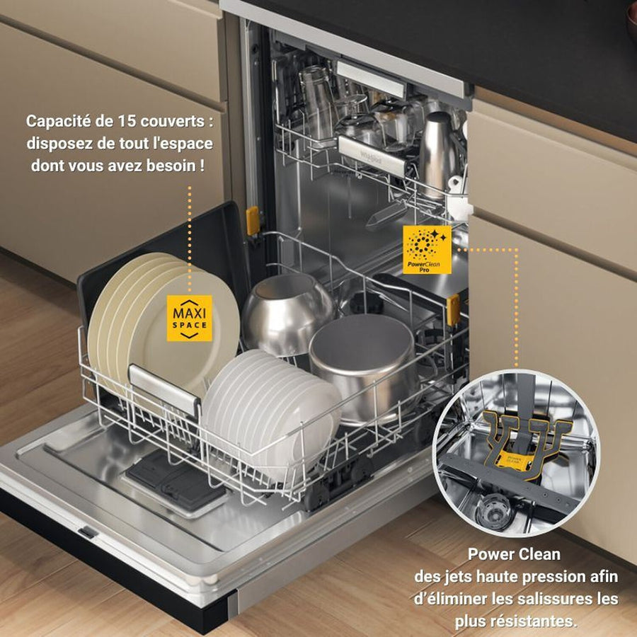 Lave-vaisselle pose libre WHIRLPOOL W7FHS41S