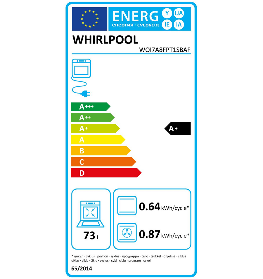 Four chaleur tournante WHIRLPOOL WOI7A8FPT1SBAF