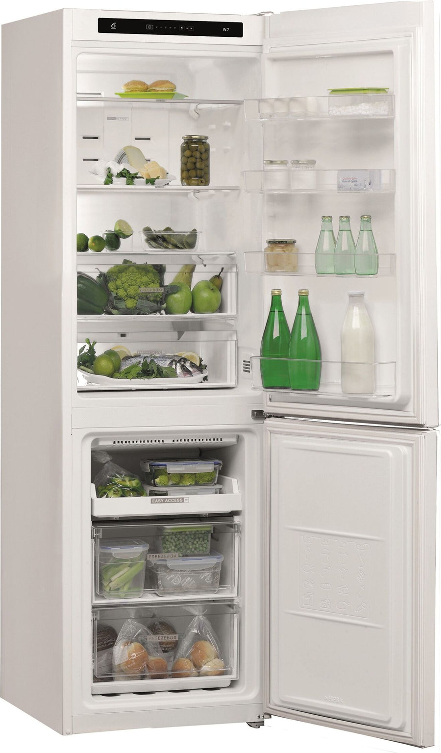 Réfrigérateur avec congélateur WHIRLPOOL W7821IW