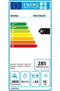 Lave-vaisselle encastrable SCHOLTES LTE143211A+