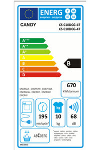 Seche-linge à condensation CANDY CSC10DCG-47