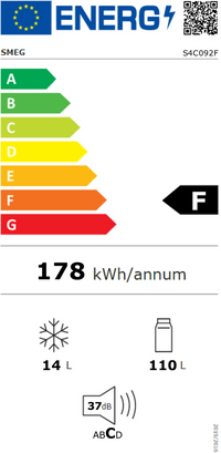 Réfrigérateur compact SMEG S4C092F