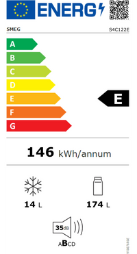 Réfrigérateur encastrable SMEG S4C122E