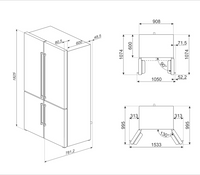 Réfrigérateur multi-portes SMEG FQ60NDE