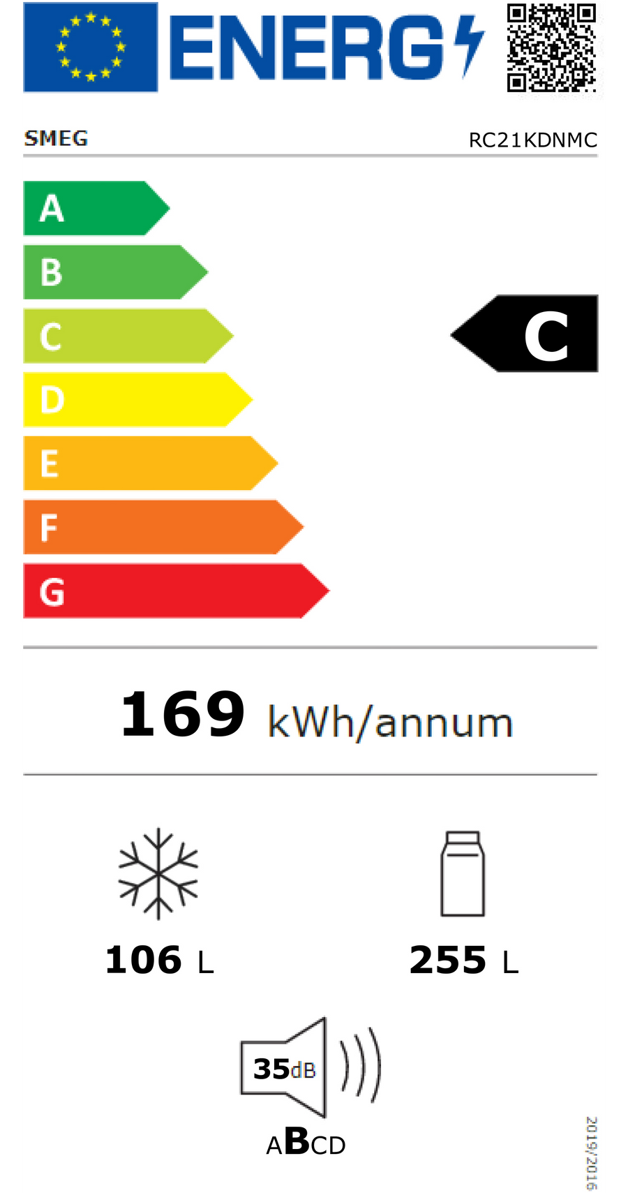 Réfrigérateur avec congélateur SMEG RC21KDNMC
