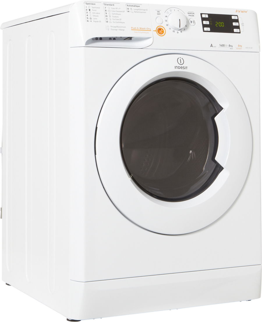 Lave-linge sechant INDESIT XWDE 861480X W FR