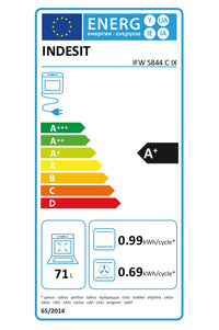 Four chaleur tournante INDESIT IFW 5844 C IX