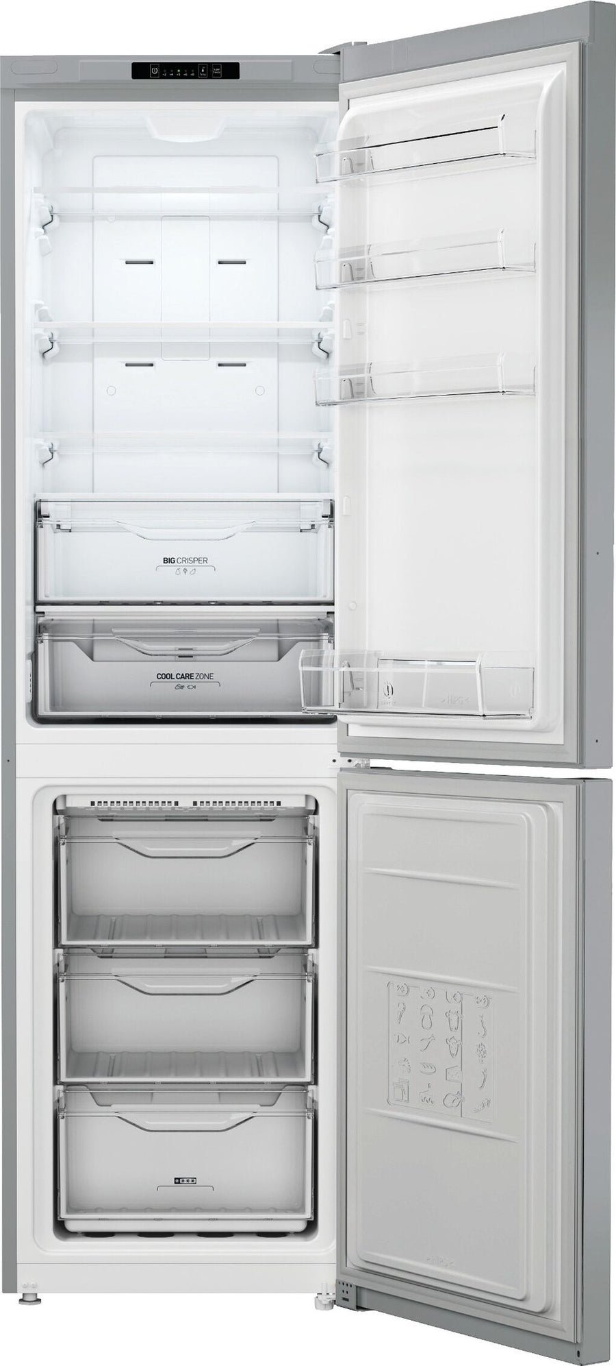 Réfrigérateur avec congélateur INDESIT XI9 T2I X