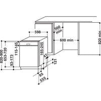 Lave-vaisselle encastrable HOTPOINT HBO 3C22 W X