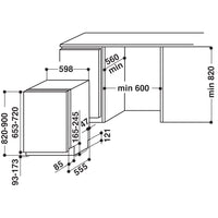 Lave-vaisselle encastrable HOTPOINT HIO 3C24 F