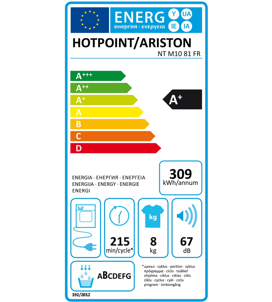 Seche-linge pompe à chaleur HOTPOINT NT M10 81 FR