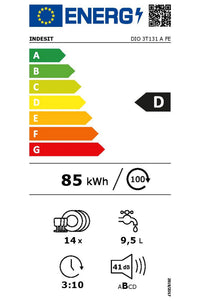 Lave-vaisselle encastrable INDESIT DIO 3T131 A FE