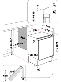 Réfrigérateur compact HOTPOINT BTS 1622/HA 1