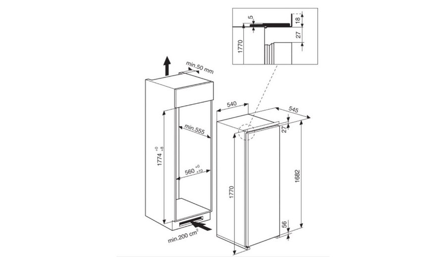 Réfrigérateur encastrable HOTPOINT ZSB 18011