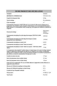 Seche-linge pompe à chaleur INDESIT YTNM1091FR