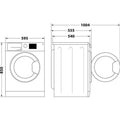 Lave-linge sechant INDESIT BDE86435WVFR