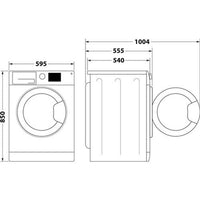 Lave-linge sechant INDESIT BDE86435WVFR