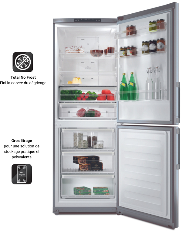 Réfrigérateur avec congélateur HOTPOINT HA70BI932S