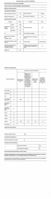 Réfrigérateur avec congélateur INDESIT LI8S2EFW