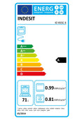 Four chaleur tournante INDESIT IOK55CX