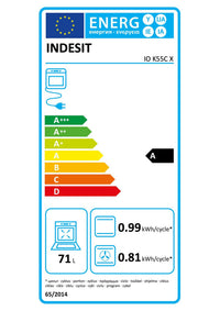 Four chaleur tournante INDESIT IOK55CX