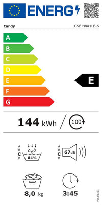 Seche-linge pompe à chaleur CANDY CSEH8A1LE-S