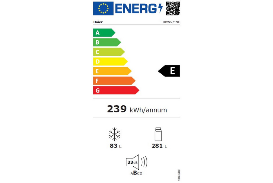 Réfrigérateur encastrable HAIER HBW5719E