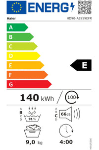 Seche-linge pompe à chaleur HAIER HD90-A2959E-FR