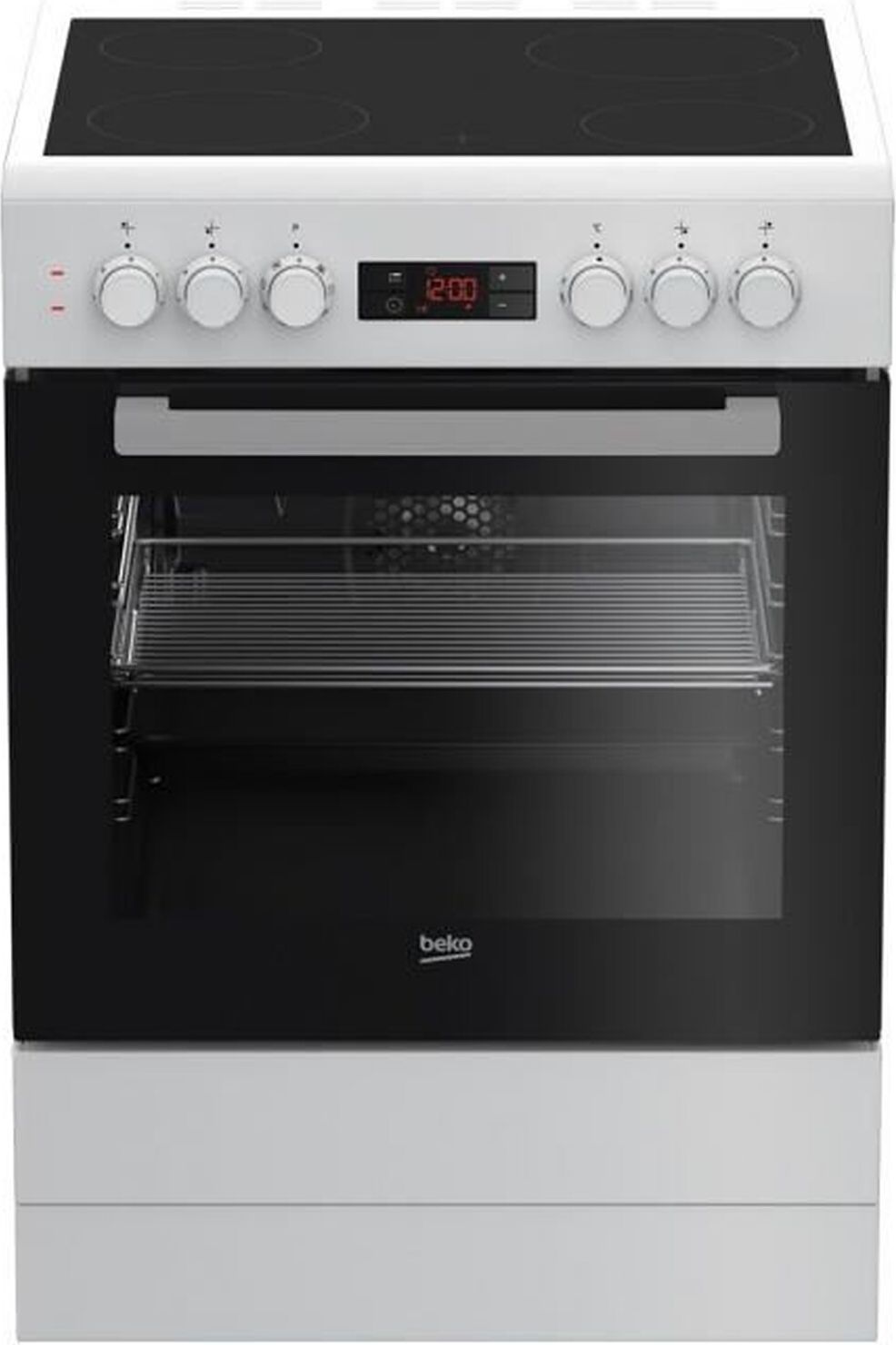 Cuisinière vitrocéramique BEKO FSE67300WCS