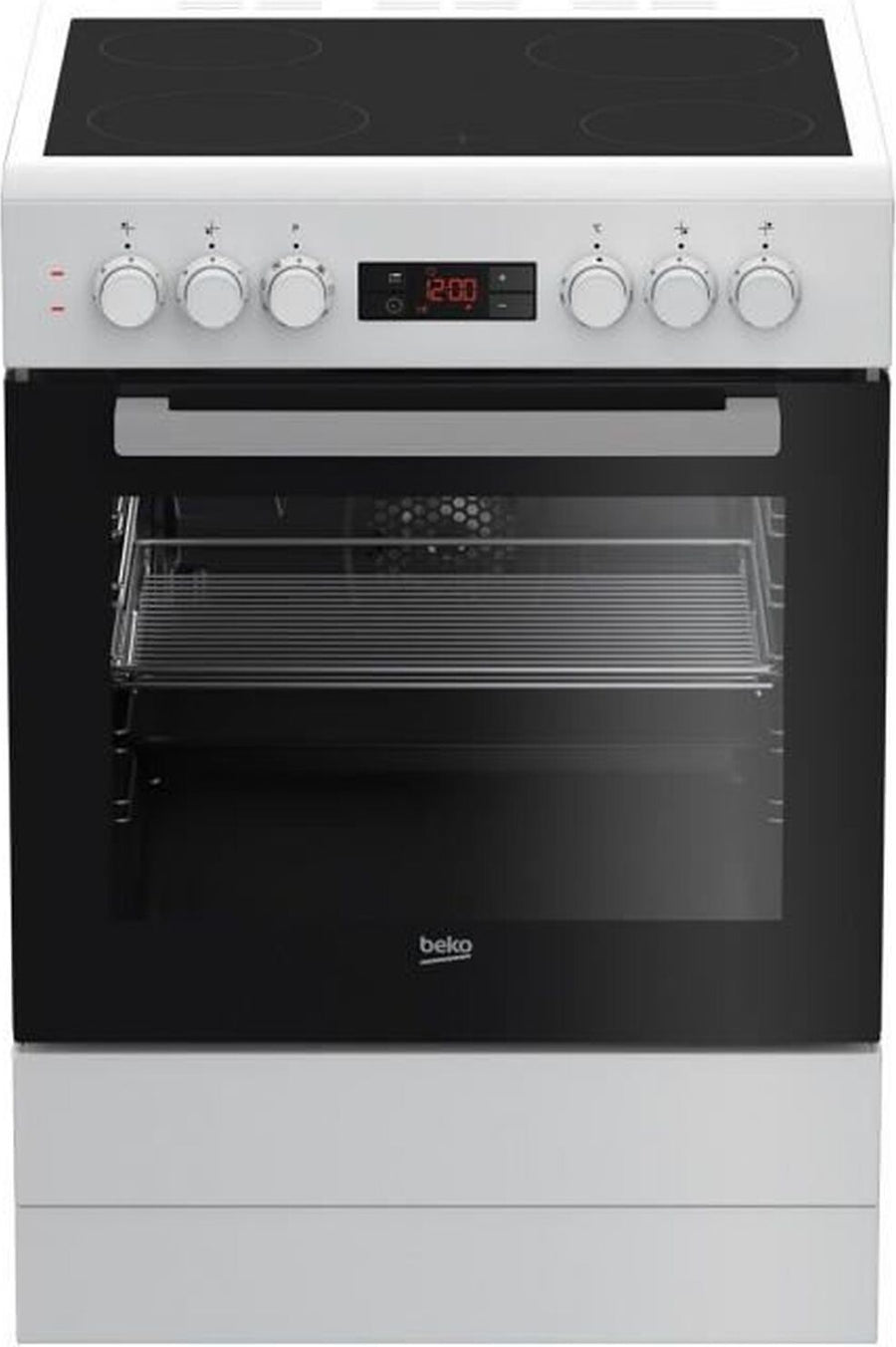 Cuisinière vitrocéramique BEKO FSE67300WCS